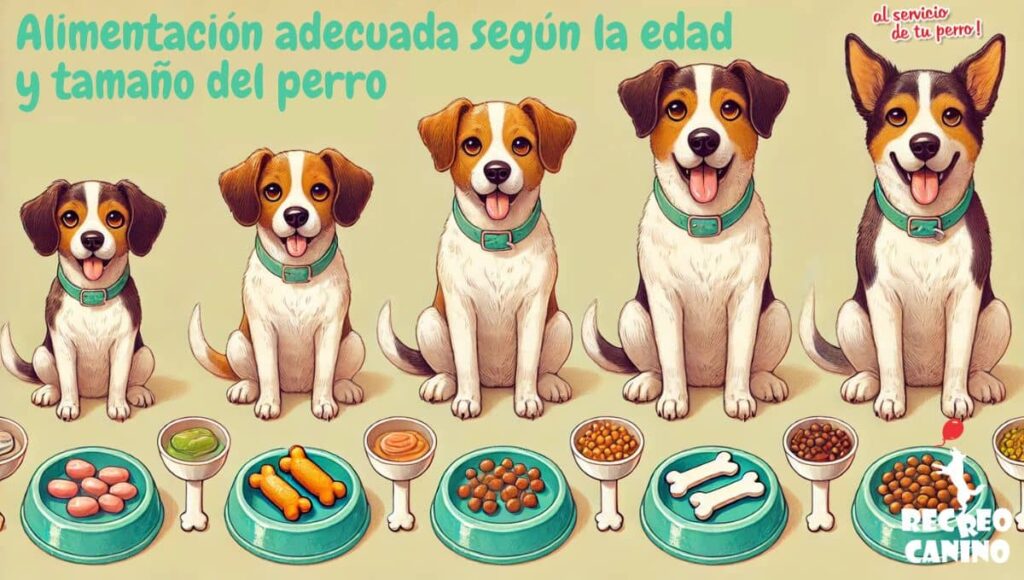 Alimentación adecuada según la edad y tamaño del perro